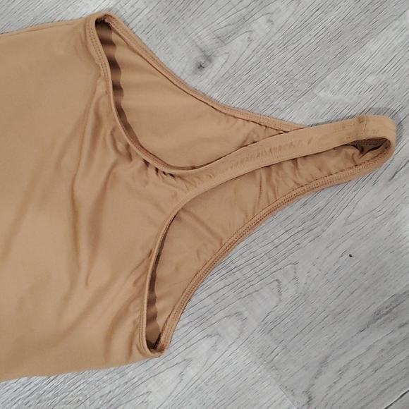 Shinestar Deep V-Neck Mocha Bodysuit Size Small - Picture 11 of 11